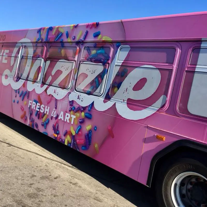Bus wrap detail