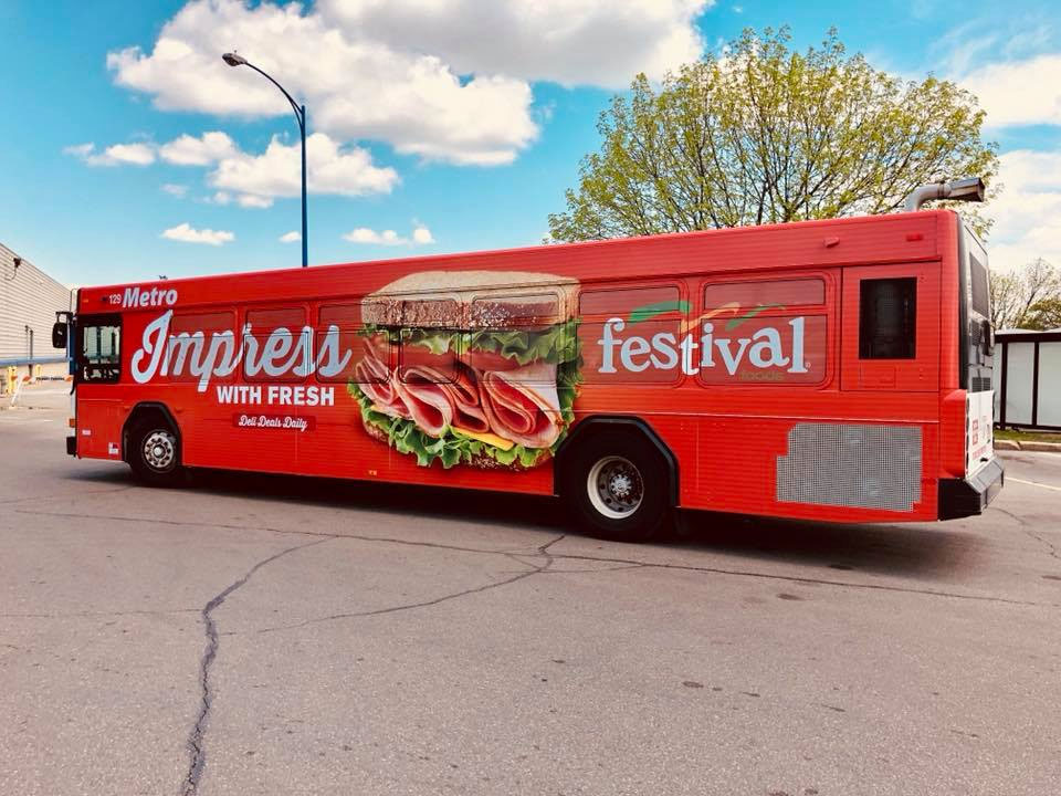 Bus wrap detail
