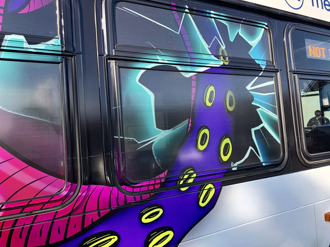 Bus wrap detail
