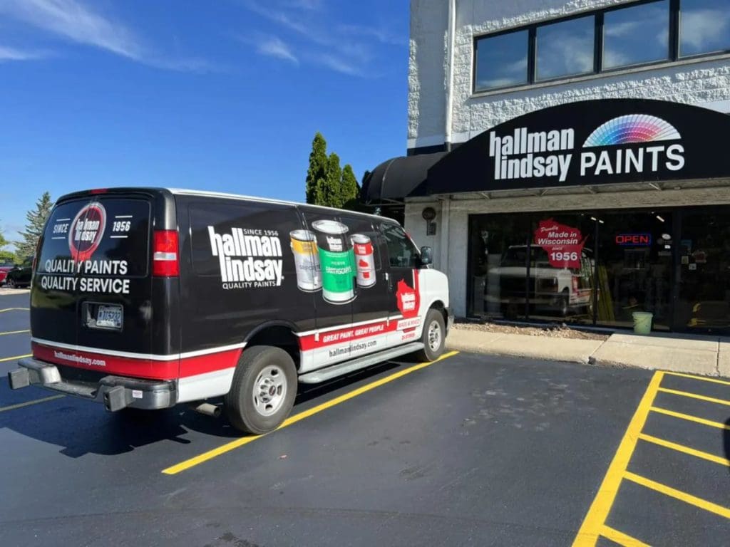 Hallman Lindsay Paints vehicle wrap in Madison WI