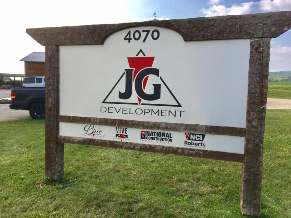JG Development Sign Board Madison WI